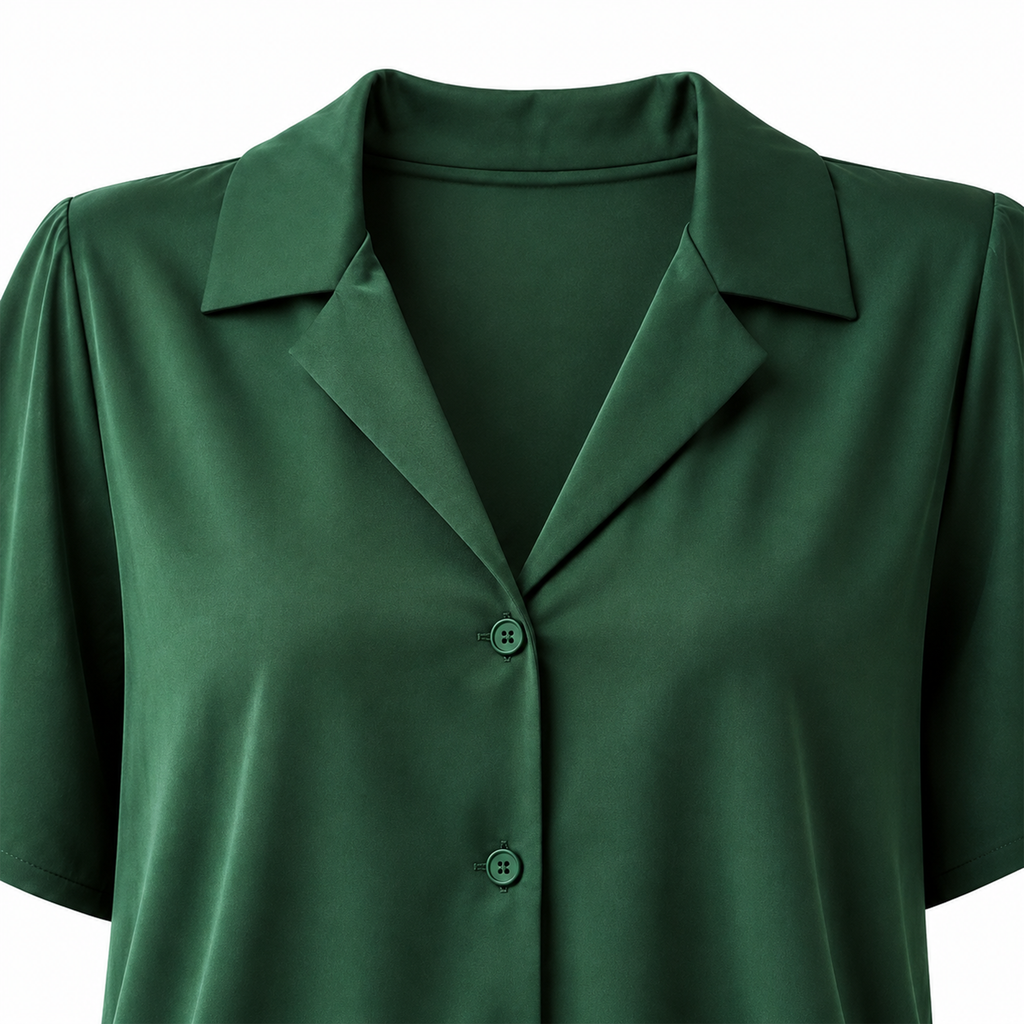 green formal shirt