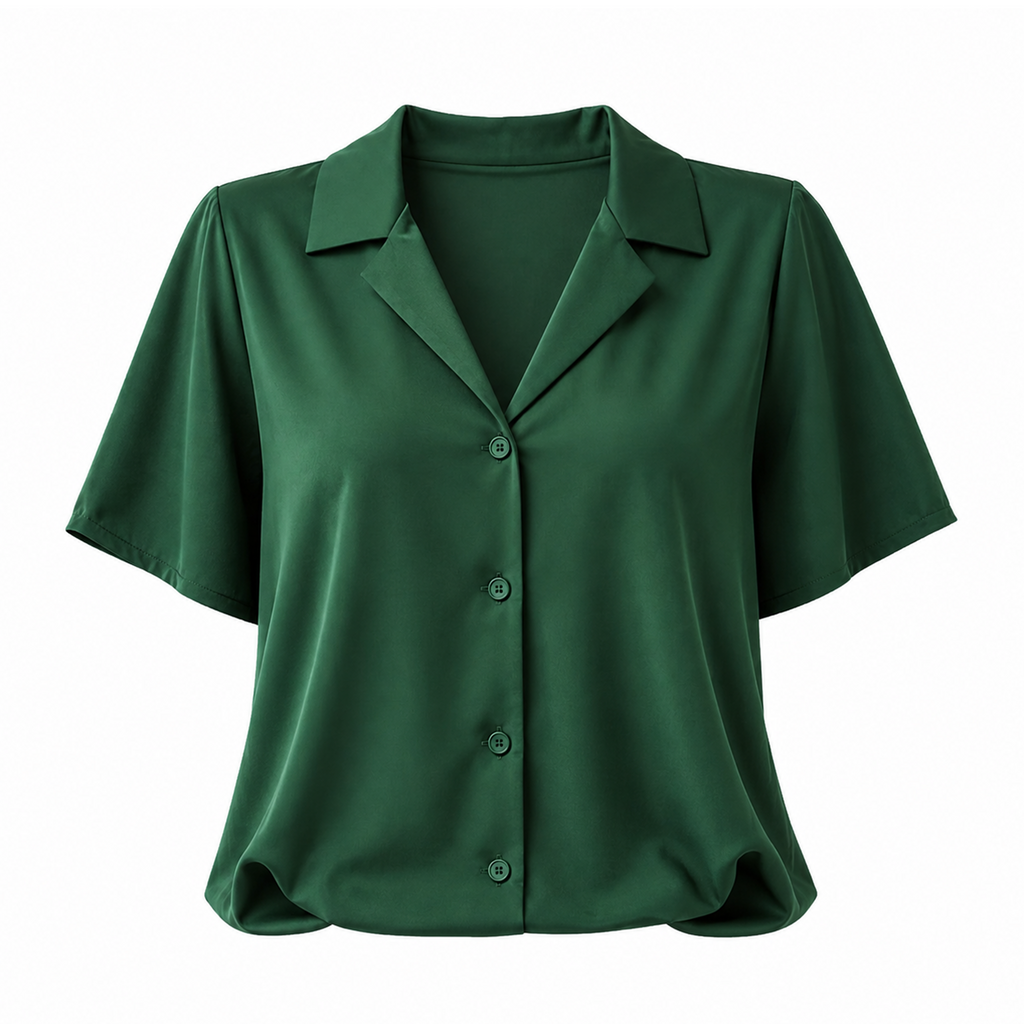 green formal shirt