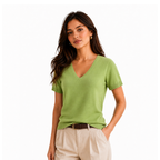 green plain shirt
