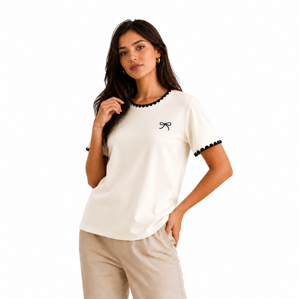 round neck knot tee