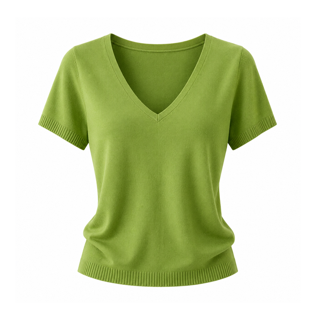 green plain shirt